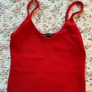 Brandy Melville red crop top